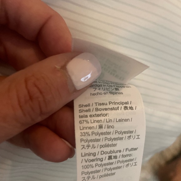 J Crew Parke Blazer in stretch linen blend size 00 White - Picture 6 of 8